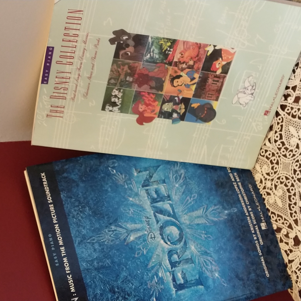 Set of 2 - Frozen/Disney Easy Piano Songbooks